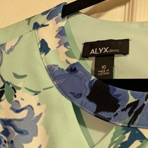 ALYX NWT Blue Aqua Floral Dress
